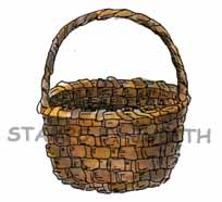 H-15 Med. Round Ash Basket